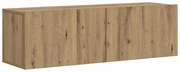 vidaXL Ντουλάπι Τηλεόρασης Τοίχου Artisan Δρυς 100x30x30 εκ Επ. Ξύλο