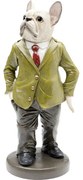 Διακοσμητικό Επιτραπέζιο Gentleman Dog Πράσινο 16x13,5x34,5 εκ - Πράσινο