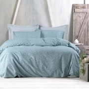 Φανελένια Σεντόνια Υπέρδιπλα (Σετ) Rythmos Flannel Melrose Green Πετρόλ ΧΩΡΙΣ ΛΑΣΤΙΧΟ 230x260
