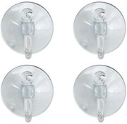 Κρεμαστράκι Βεντουζάκι (Σετ 4Τμχ) 03813.001 Clear Plastic