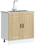 vidaXL Ντουλάπι βάσης νεροχύτη Porto Δρυς sonoma 80x46x81,5 cm