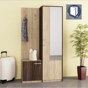 Έπιπλο εισόδου Natasa Oak Cremona + oak Sonoma 95x175x36cm - GRA040