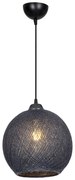 Φωτιστικό οροφής μονόφωτο Leshia pakoworld Ε27 γκρι Φ26x26εκ (1 τεμάχια)