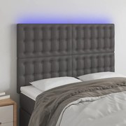 Κεφαλάρι Κρεβατιού LED Γκρι 144x5x118/128 εκ 3122518