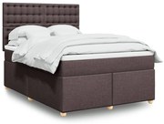 ΚΡΕΒΑΤΙ BOXSPRING ΜΕ ΣΤΡΩΜΑ ΣΚΟΥΡΟ ΚΑΦΕ 140X190 ΕΚ. ΥΦΑΣΜΑΤΙΝΟ 3293592