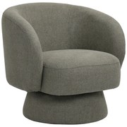 Πολυθρόνα περιστρεφόμενη Kreslo ύφασμα σε χακί απόχρωση 78x81x77εκ Υλικό: plywood pine foam fabric 110-000106