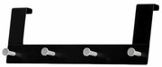 Κρεμάστρα Πόρτας 4 Θέσεων Grekon 304 Black