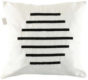 Μαξιλάρι Διακοσμητικό (Με Γέμιση) Craft 937ELT1268 Cream-Black Aberto Design 43X43 Ύφασμα