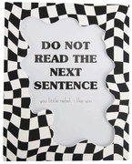 Κορνίζα Wave Checker Large PT4168BK 20x25cm Black-White Present Time Mdf