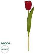 Artificial Garden RED TULIP BRANCH 21203 Τεχνητό Διακοσμητικό Κλαδί Κόκκινη Τουλίπα Y37cm Globostar 21203 Κόκκινο