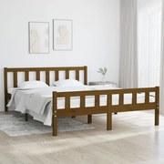 Πλαίσιο Κρεβατιού Μελί 150 x 200 εκ. Μασίφ Ξύλο King Size 810687