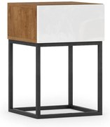 Βοηθητικό τραπέζι Arborio-Leuko - 40.00Χ40.00Χ60.00cm