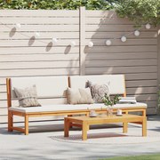 vidaXL Ξαπλώστρα 1-πρόσωπο Καφέ 200 x 57 x 75εκ Μασίφ ξύλο ακακίας