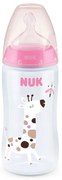 Μπιμπερό First Choise Plus 360ml 10216248 Temperature Control Pink Nuk 360ml Σιλικόνη, Πολυπροπυλένιο