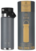 Estia 01-17897 Travel Chug Save The Aegean Μπουκάλι Θερμός Fjord Grey, 750ml