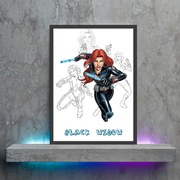 Πόστερ &amp;  Κάδρο Comic Black Widow CM041 21x30cm Εκτύπωση Πόστερ (χωρίς κάδρο)