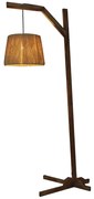Φωτιστικό Δαπέδου HL-304FL 77-3133 Silas Natural Homelighting Wood, Fabric