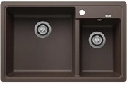 Blanco Legra 8 Coffee SILGRANIT® PuraDur® Γρανιτένιος Ένθετος Νεροχύτης 78x50cm