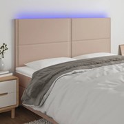 vidaXL Κεφαλάρι Κρεβατιού LED Καπουτσίνο 180x5x118/128 εκ