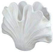 Βάζο ArteLibre Όστρακο Λευκό Κεραμικό 15x30x26cm-05160105