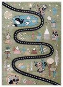 Παιδικό Χαλί (160x230) Polcarpet Carousel Dream 9310 Green Route