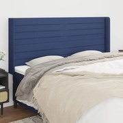 vidaXL Κεφαλάρι με Πτερύγια Μπλε 163x16x118/128 εκ. Υφασμάτινο