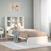 vidaXL Κρεβάτι Βιβλιοθήκη Χωρίς Στρώμα 90x200 εκ Μασίφ Ξύλο Πεύκου