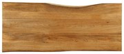 vidaXL Επιφάνεια Τραπεζιού 140x60x2,5 εκ. Live Edge Μασίφ Ξύλο Μάνγκο