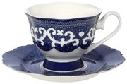 Φλυτζάνι Τσαγιού Με Πιατάκι Blue Lagoon 28.922.16 200ml Cryspo Trio Porcelain