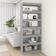 Βιβλιοθήκη/Διαχωρισ. Χώρου Γκρι Σκυρ. 80x30x198 εκ. Επεξ. Ξύλο 811731