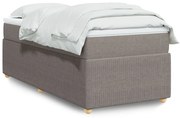 ΚΡΕΒΑΤΙ BOXSPRING ΜΕ ΣΤΡΩΜΑ TAUPE 90X190 ΕΚ.ΥΦΑΣΜΑΤΙΝΟ 3285536