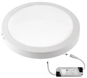 Πλαφονιέρα Φωτιστικό Οροφής Στρογγυλή LED 25W 4000k Αλουμινίου D30 Lumen-21-0253101-Λευκό 21-0253101