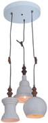 Φωτιστικό Οροφής  HL-047RS-3 TRIXY WHITE PENDANT - 51W - 100W - 77-2744