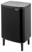 Κάδος απορριμμάτων Brabantia Bo Small Hi 12L, Ομαλό και αθόρυβο άνοιγμα, Csúszásgátló talp, Μαύρο