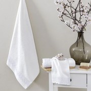 Πετσέτες Μπάνιου (Σετ 3τμχ) Nima Demur White 480gsm