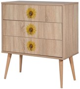 Συρταριέρα City Trio Seed 869VEL3474 80x40x89cm Multi