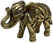Διακοσμητική Φιγούρα Elephant 279-225-312 23x9x16cm Gold Πολυρεσίνη
