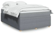 ΚΡΕΒΑΤΙ BOXSPRING ΜΕ ΣΤΡΩΜΑ ΑΝΟΙΧΤΟ ΓΚΡΙ 140X200 ΕΚ. ΥΦΑΣΜΑΤΙΝΟ 3285574