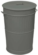 Κάδος Απορριμμάτων Retro 4868-163 Φ48x68cm 100lt Grey Ατσάλι