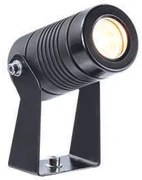 Προβολέας Επίτοιχος-Καρφωτός IP65 Ø41xH127mm Led 4w 170lm 3000K 25° 100-240 V AC  Αλουμίνιο Ανθρακί Viokef Atlas 4187500