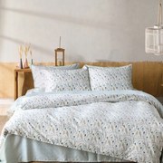 Κουβερλί Erbe 10 White-Yellow Kentia Υπέρδιπλo 230x250cm 100% Βαμβακοσατέν