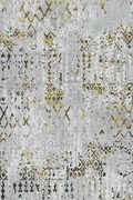 Χαλί Shiny Velvet 6376 Anthracite Yellow - 160x230