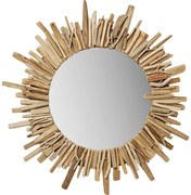 Καθρέφτης Τοίχου  Legno Ξύλο Καφέ 82x6x82εκ - Καφέ