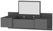 Τουαλέτα Με Καθρέπτη Zakkum 550ARN2223 100x39,1x33cm Anthracite