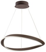 Φωτιστικό Οροφής LED Dimmable Homelighting Mateo 77-8128 Coffee