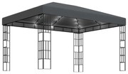 Κιόσκι με Φωτάκια LED Ανθρακί 3 x 4 μ. 3070323