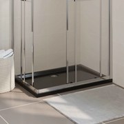 vidaXL Βάση Ντουζιέρας Ορθογώνια Μαύρη 70 x 100 εκ. από ABS