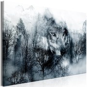 Πίνακας - Mountain Predator (1 Part) Wide Black and White 90x60