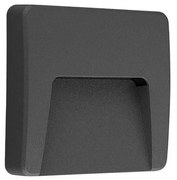 Φωτιστικό Τοίχου-Απλίκα Led Anthracite 120x120x21mm VK/02145/AN/W VKLed