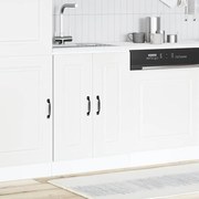 vidaXL Ντουλάπι βάσης νεροχύτη "Kalmar" Λευκό Ξύλινη κατασκευή